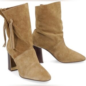 Worn once! Tory Burch Gigi suede boots